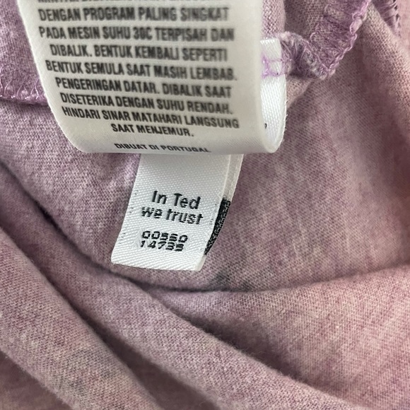 TED BAKER LONDON Parrot Palm Leaf Heathered Lavender Purple Summer T-Shirt - Picture 7 of 8